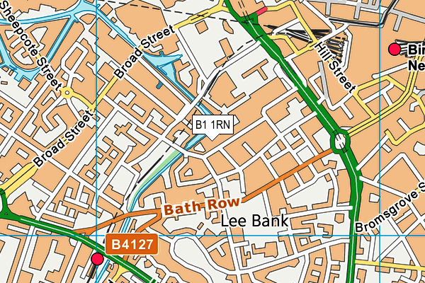 B1 1RN map - OS VectorMap District (Ordnance Survey)