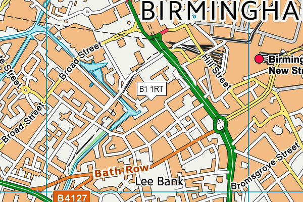 B1 1RT map - OS VectorMap District (Ordnance Survey) B1 1RT map - OS VectorMap District (Ordnance Survey)