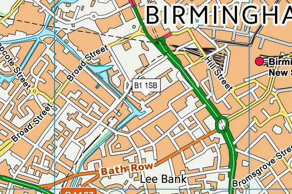 B1 1SB map - OS VectorMap District (Ordnance Survey) B1 1SB map - OS VectorMap District (Ordnance Survey)