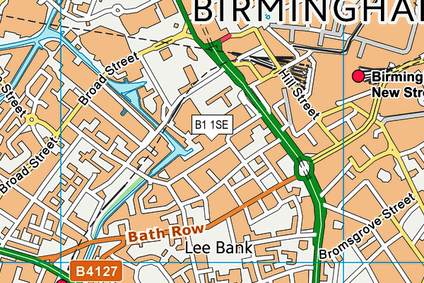 B1 1SE map - OS VectorMap District (Ordnance Survey) B1 1SE map - OS VectorMap District (Ordnance Survey)
