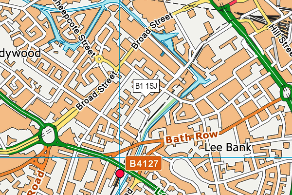 B1 1SJ map - OS VectorMap District (Ordnance Survey) B1 1SJ map - OS VectorMap District (Ordnance Survey)
