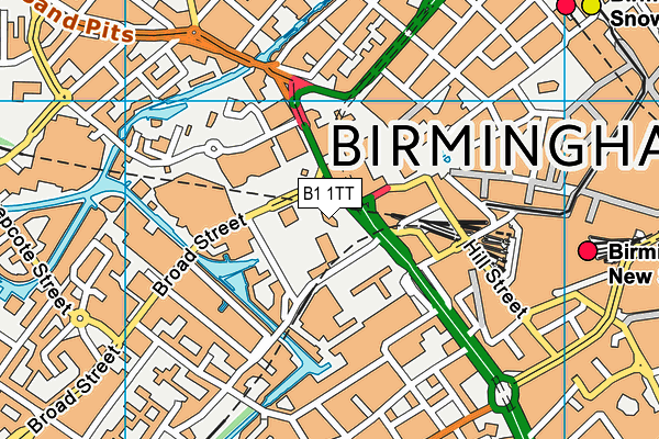 B1 1TT map - OS VectorMap District (Ordnance Survey) B1 1TT map - OS VectorMap District (Ordnance Survey)