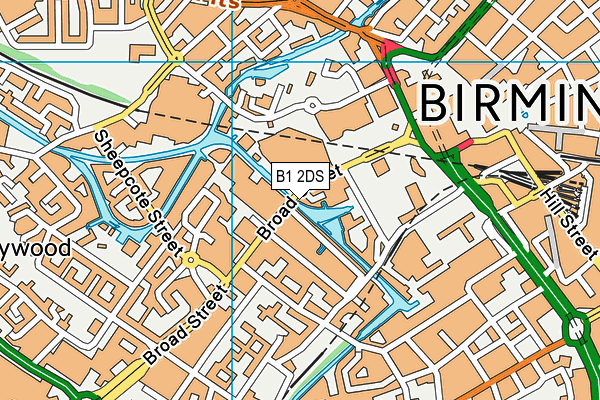 B1 2DS map - OS VectorMap District (Ordnance Survey) B1 2DS map - OS VectorMap District (Ordnance Survey)