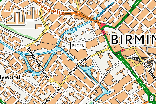 B1 2EA map - OS VectorMap District (Ordnance Survey) B1 2EA map - OS VectorMap District (Ordnance Survey)