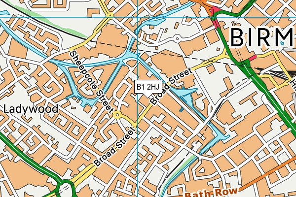 B1 2HJ map - OS VectorMap District (Ordnance Survey) B1 2HJ map - OS VectorMap District (Ordnance Survey)