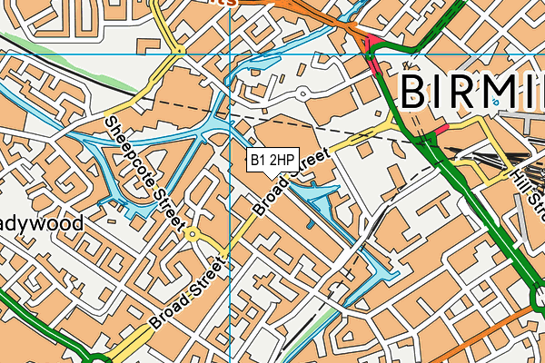 B1 2HP map - OS VectorMap District (Ordnance Survey) B1 2HP map - OS VectorMap District (Ordnance Survey)