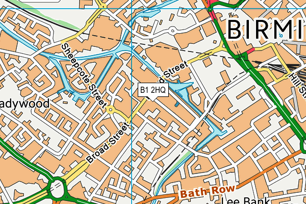 B1 2HQ map - OS VectorMap District (Ordnance Survey) B1 2HQ map - OS VectorMap District (Ordnance Survey)