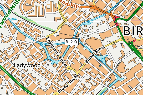 B1 2JQ map - OS VectorMap District (Ordnance Survey) B1 2JQ map - OS VectorMap District (Ordnance Survey)
