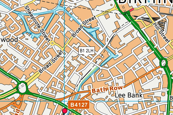 B1 2LH map - OS VectorMap District (Ordnance Survey) B1 2LH map - OS VectorMap District (Ordnance Survey)
