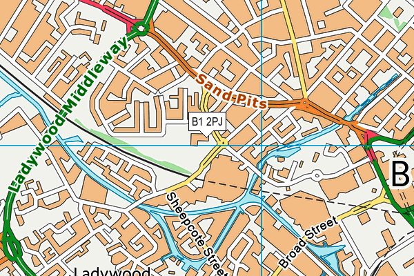 B1 2PJ map - OS VectorMap District (Ordnance Survey) B1 2PJ map - OS VectorMap District (Ordnance Survey)