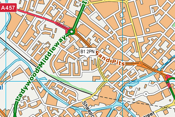 B1 2PN map - OS VectorMap District (Ordnance Survey) B1 2PN map - OS VectorMap District (Ordnance Survey)