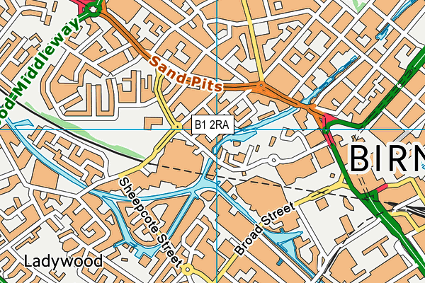 B1 2RA map - OS VectorMap District (Ordnance Survey) B1 2RA map - OS VectorMap District (Ordnance Survey)
