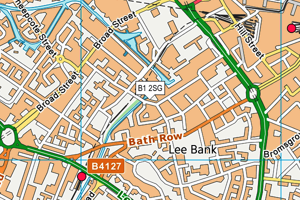B1 2SG map - OS VectorMap District (Ordnance Survey)