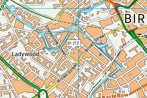 B1 2TZ map - OS VectorMap District (Ordnance Survey) B1 2TZ map - OS VectorMap District (Ordnance Survey)