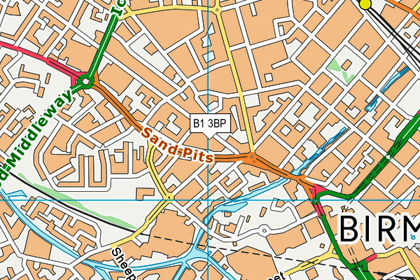 B1 3BP map - OS VectorMap District (Ordnance Survey) B1 3BP map - OS VectorMap District (Ordnance Survey)