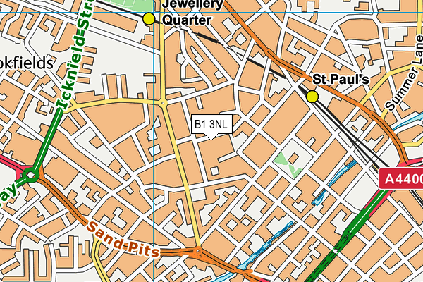 B1 3NL map - OS VectorMap District (Ordnance Survey) B1 3NL map - OS VectorMap District (Ordnance Survey)