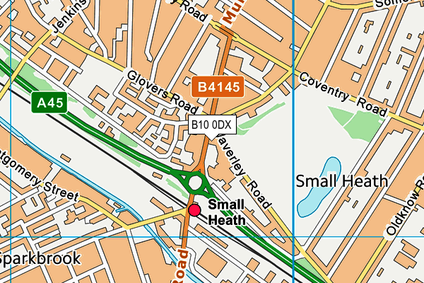 B10 0DX map - OS VectorMap District (Ordnance Survey) B10 0DX map - OS VectorMap District (Ordnance Survey)