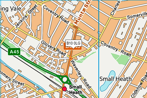 B10 0LG map - OS VectorMap District (Ordnance Survey) B10 0LG map - OS VectorMap District (Ordnance Survey)