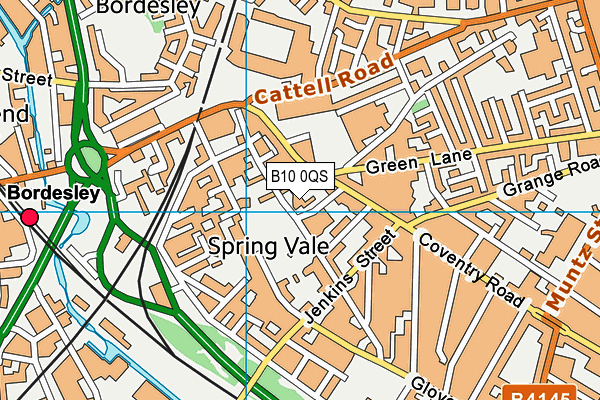 B10 0QS map - OS VectorMap District (Ordnance Survey) B10 0QS map - OS VectorMap District (Ordnance Survey)