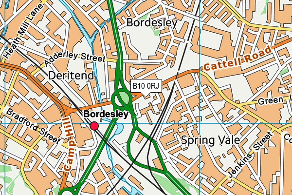 B10 0RJ map - OS VectorMap District (Ordnance Survey) B10 0RJ map - OS VectorMap District (Ordnance Survey)
