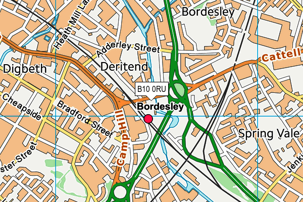 B10 0RU map - OS VectorMap District (Ordnance Survey) B10 0RU map - OS VectorMap District (Ordnance Survey)