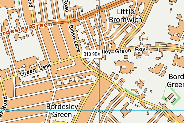B10 9BX map - OS VectorMap District (Ordnance Survey) B10 9BX map - OS VectorMap District (Ordnance Survey)