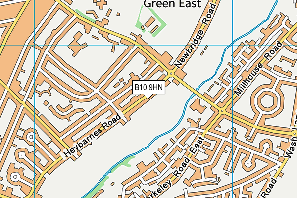 B10 9HN map - OS VectorMap District (Ordnance Survey) B10 9HN map - OS VectorMap District (Ordnance Survey)