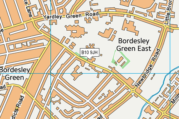 B10 9JH map - OS VectorMap District (Ordnance Survey) B10 9JH map - OS VectorMap District (Ordnance Survey)