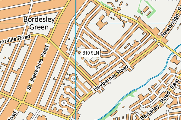 B10 9LN map - OS VectorMap District (Ordnance Survey) B10 9LN map - OS VectorMap District (Ordnance Survey)
