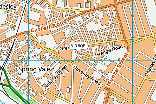 B10 9QE map - OS VectorMap District (Ordnance Survey) B10 9QE map - OS VectorMap District (Ordnance Survey)