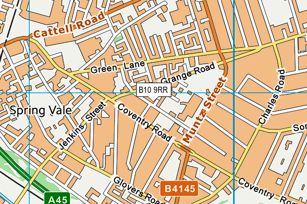 B10 9RR map - OS VectorMap District (Ordnance Survey) B10 9RR map - OS VectorMap District (Ordnance Survey)