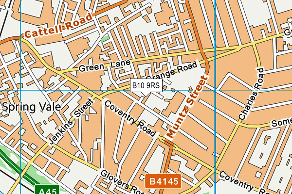 B10 9RS map - OS VectorMap District (Ordnance Survey) B10 9RS map - OS VectorMap District (Ordnance Survey)
