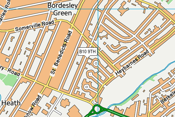 B10 9TH map - OS VectorMap District (Ordnance Survey) B10 9TH map - OS VectorMap District (Ordnance Survey)