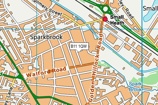 B11 1QW map - OS VectorMap District (Ordnance Survey) B11 1QW map - OS VectorMap District (Ordnance Survey)