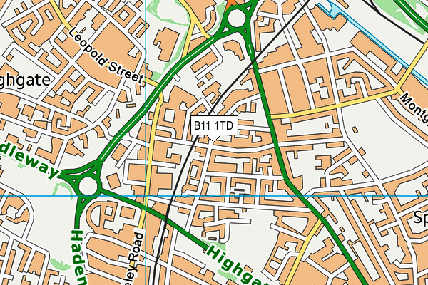 B11 1TD map - OS VectorMap District (Ordnance Survey) B11 1TD map - OS VectorMap District (Ordnance Survey)