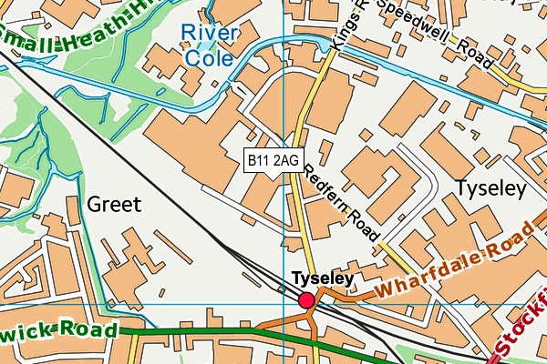 B11 2AG map - OS VectorMap District (Ordnance Survey) B11 2AG map - OS VectorMap District (Ordnance Survey)