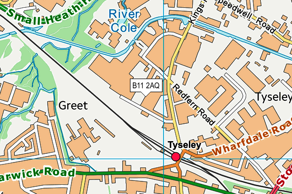 B11 2AQ map - OS VectorMap District (Ordnance Survey) B11 2AQ map - OS VectorMap District (Ordnance Survey)