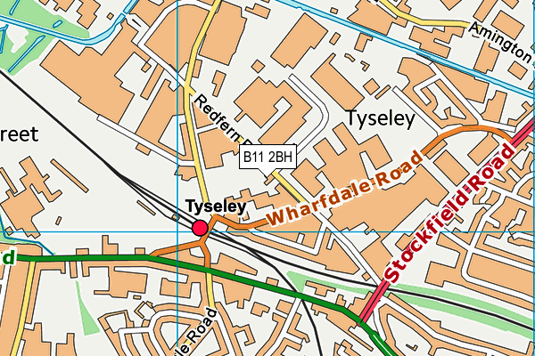 B11 2BH map - OS VectorMap District (Ordnance Survey) B11 2BH map - OS VectorMap District (Ordnance Survey)
