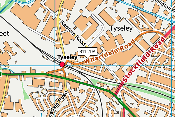 B11 2DA map - OS VectorMap District (Ordnance Survey) B11 2DA map - OS VectorMap District (Ordnance Survey)