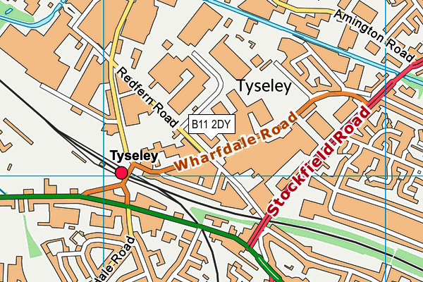 B11 2DY map - OS VectorMap District (Ordnance Survey) B11 2DY map - OS VectorMap District (Ordnance Survey)