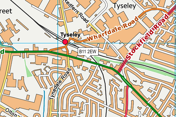 B11 2EW map - OS VectorMap District (Ordnance Survey) B11 2EW map - OS VectorMap District (Ordnance Survey)