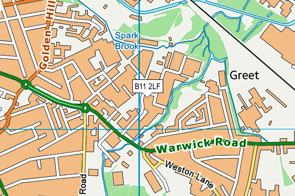 B11 2LF map - OS VectorMap District (Ordnance Survey) B11 2LF map - OS VectorMap District (Ordnance Survey)