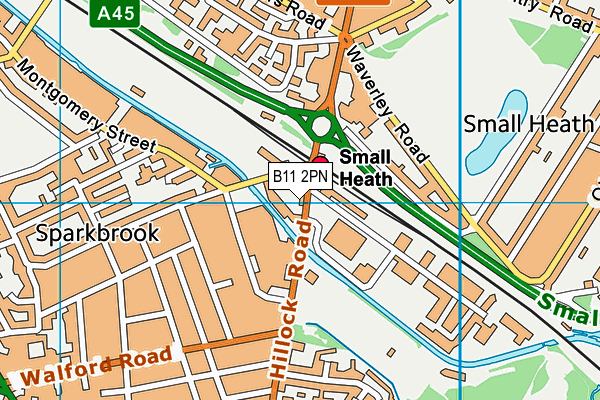 B11 2PN map - OS VectorMap District (Ordnance Survey) B11 2PN map - OS VectorMap District (Ordnance Survey)