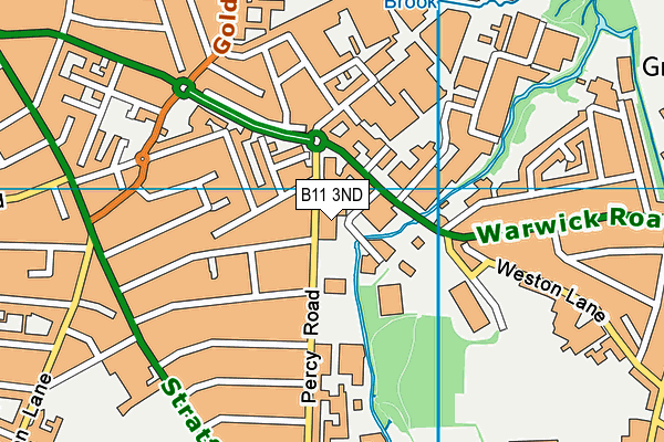 B11 3ND map - OS VectorMap District (Ordnance Survey) B11 3ND map - OS VectorMap District (Ordnance Survey)