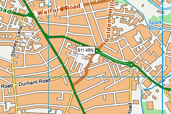 B11 4RN map - OS VectorMap District (Ordnance Survey) B11 4RN map - OS VectorMap District (Ordnance Survey)