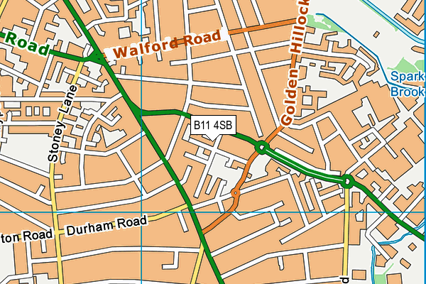 B11 4SB map - OS VectorMap District (Ordnance Survey) B11 4SB map - OS VectorMap District (Ordnance Survey)