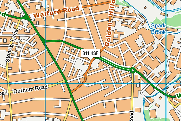 B11 4SF map - OS VectorMap District (Ordnance Survey) B11 4SF map - OS VectorMap District (Ordnance Survey)