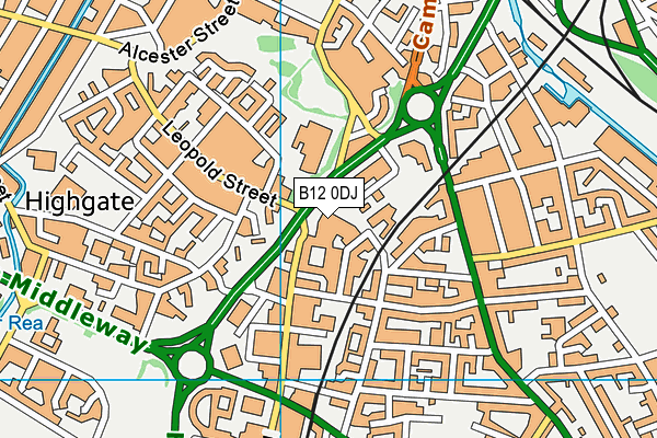 B12 0DJ map - OS VectorMap District (Ordnance Survey) B12 0DJ map - OS VectorMap District (Ordnance Survey)
