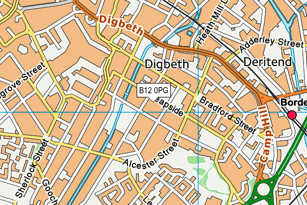 B12 0PG map - OS VectorMap District (Ordnance Survey) B12 0PG map - OS VectorMap District (Ordnance Survey)