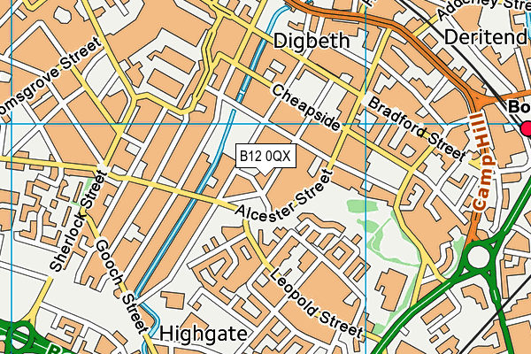 B12 0QX map - OS VectorMap District (Ordnance Survey) B12 0QX map - OS VectorMap District (Ordnance Survey)
